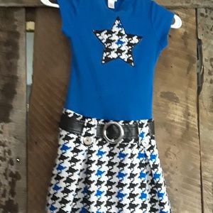 Black and Blue Girls Dress
